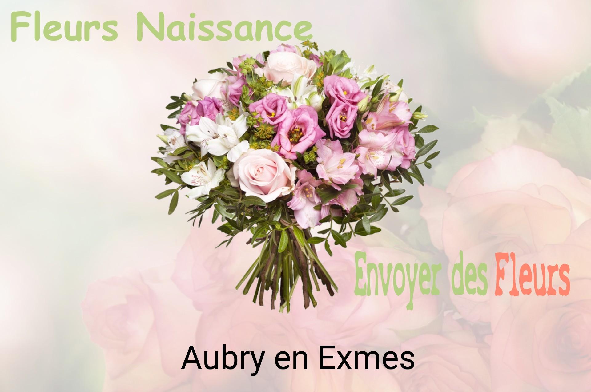 Bouquet de fleurs de naissance livré à Aubry-en-Exmes